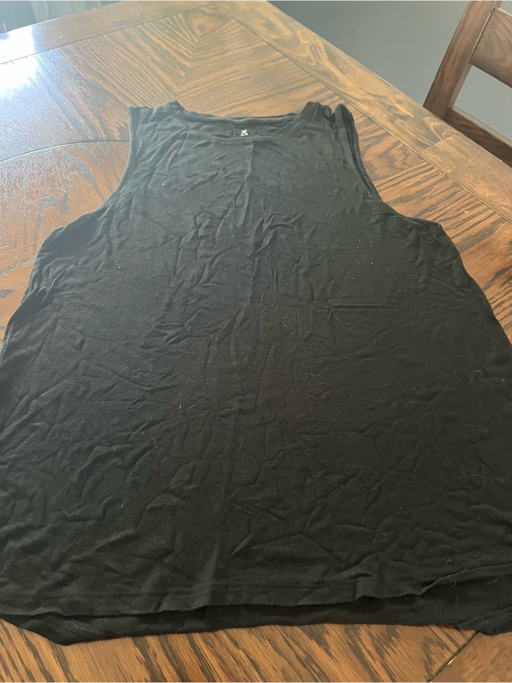 J&B Black Solid Knit Pullover Sleeveless Tank Top Women’s Regular Size M # 546